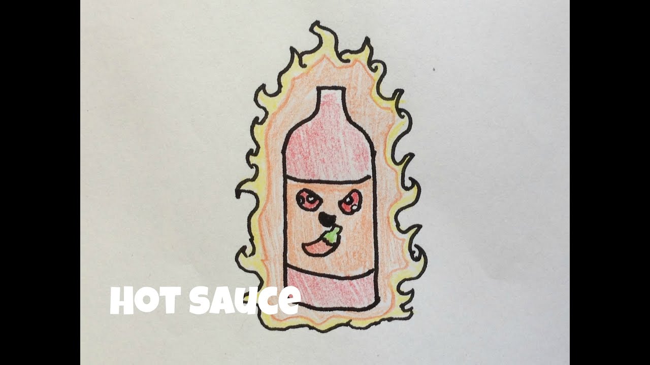 1280x720 how to draw kawaii hot sauce! - Hot Sauce Drawing