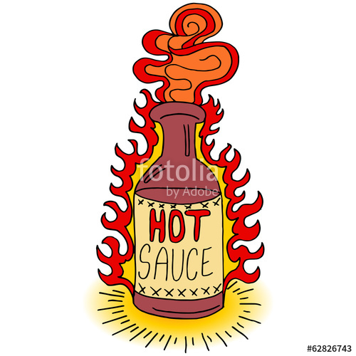 500x500 hot sauce bottle stock image and royalty free vector - Hot Sauce Drawing