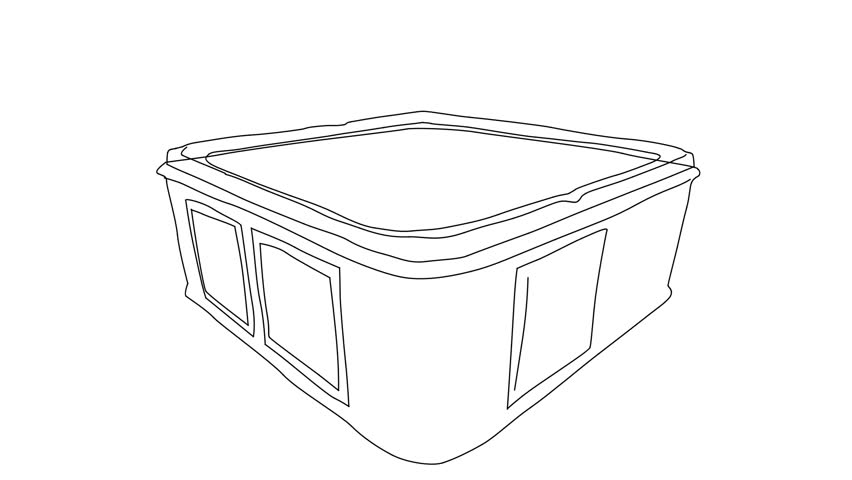 852x480 Sketch Vector Self Drawing Doodle Sauna Spa Hot - Hot Tub Drawing