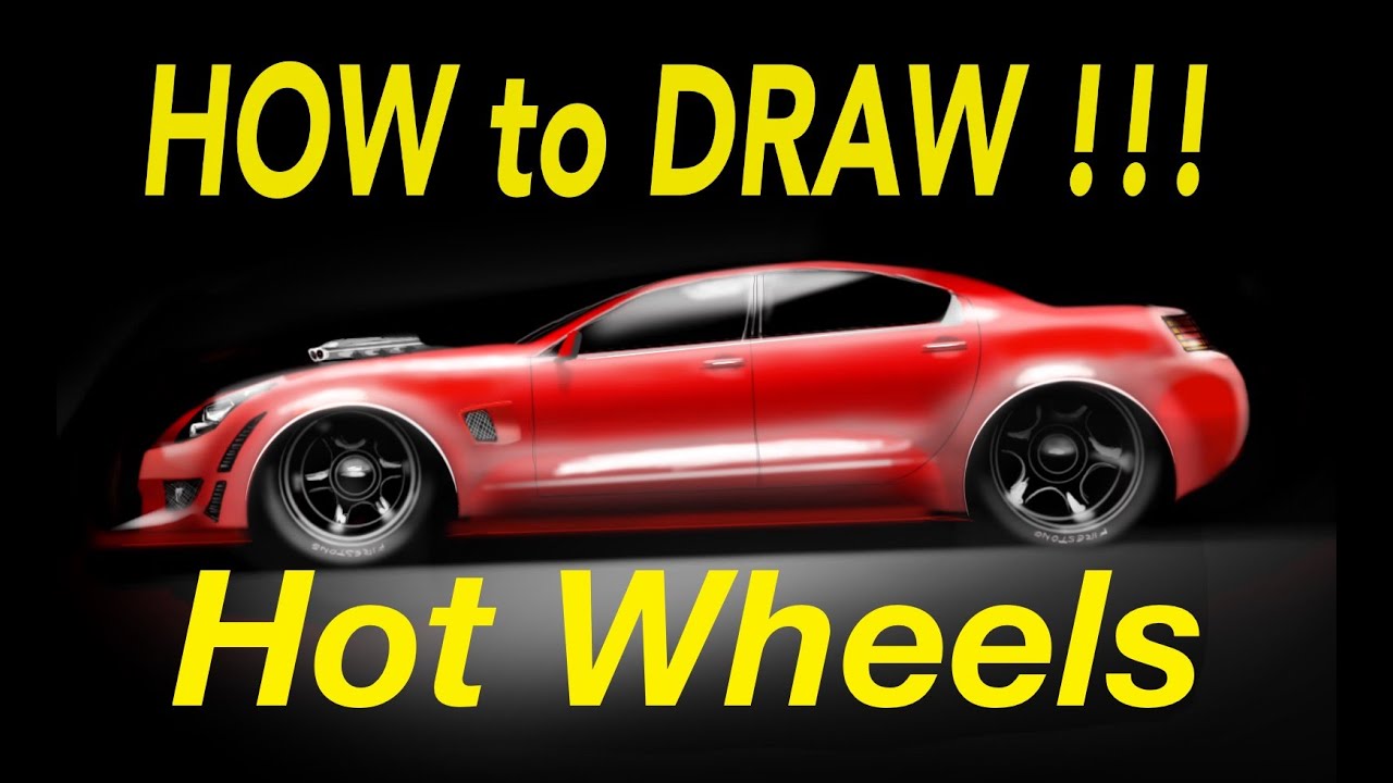 1280x720 How To Draw And Rendering - Hot Wheels Car Drawing