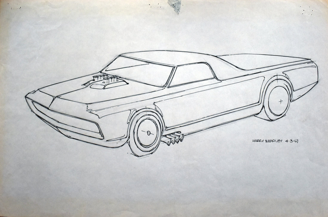 1100x728 Harry Bradley - Hot Wheels Car Drawing