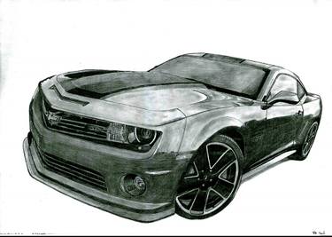 375x267 chevrolet camaro hot wheels edition drawing - Hot Wheels Car Drawing