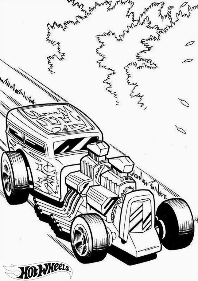 645x912 hot wheels coloring pages - Hot Wheels Drawing