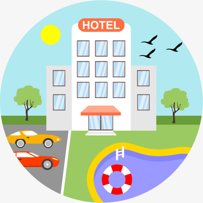 650x651 Hotel Hotel Cartoon Hand Drawing, Hotel Clipart, Cartoon Clipart - Hotel Drawing