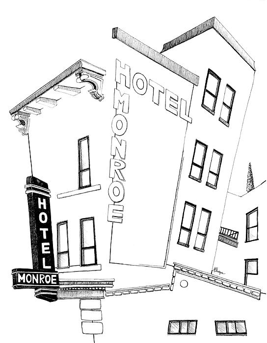 544x700 Hotel Monroe - Hotel Drawing