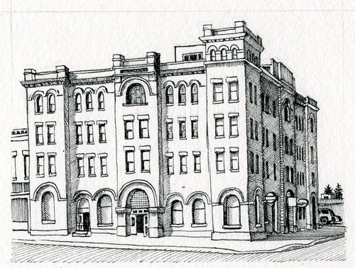 500x378 Three Letter Word For Art The Bozeman Hotel - Hotel Drawing