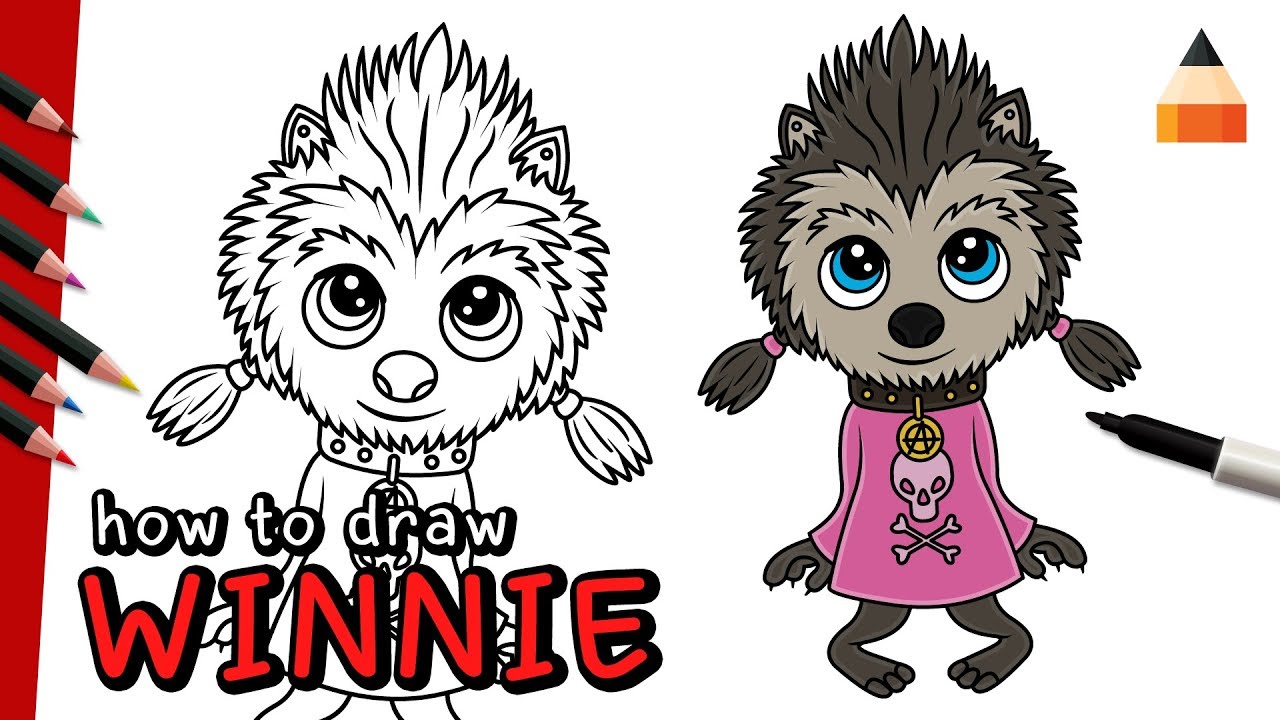 1280x720 how to draw hotel transylvania characters winnie hotel - Hotel Transylvania 2 Drawing