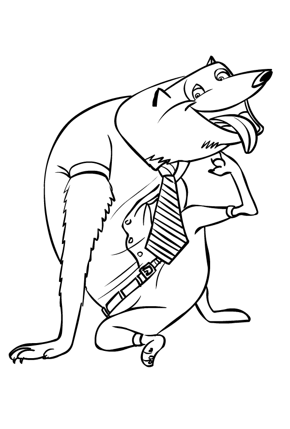 599x884 drawing of wayne di hotel transylvania coloring page - Hotel Transylvania Drawing