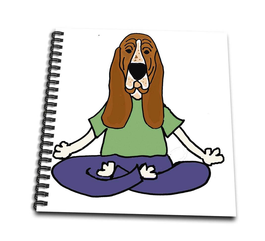 1070x973 funny cute basset hound dog yoga art drawing - Hound Dog Drawing