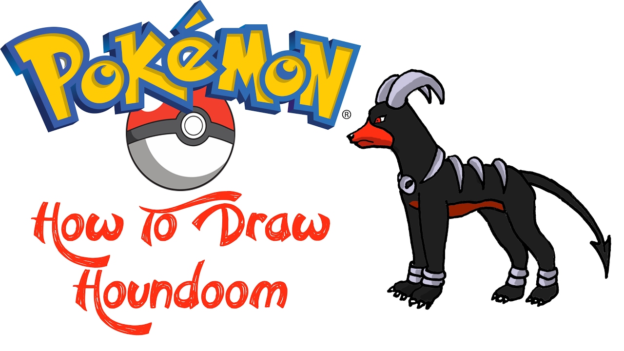 1280x720 How To Draw Houndoom - Houndoom Drawing