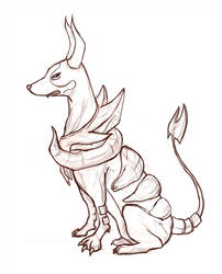 202x250 Mega Houndoom Drawing - Houndoom Drawing