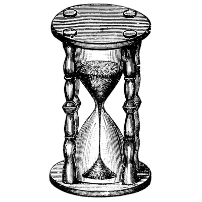 400x400 Drawing Hourglass Transparent Png Clipart Free Download - Hourglass Clock Drawing