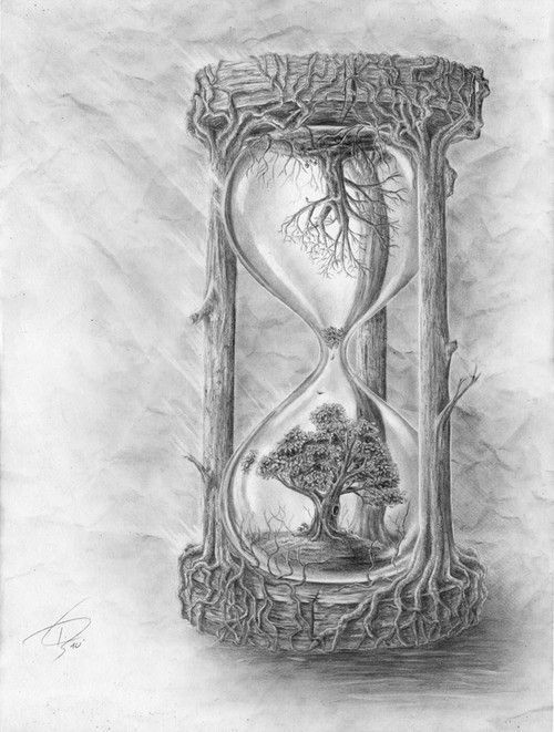 500x661 Image Result For Sand Timer Drawing Art Tattoos Hourglass - Hourglass Clock Drawing
