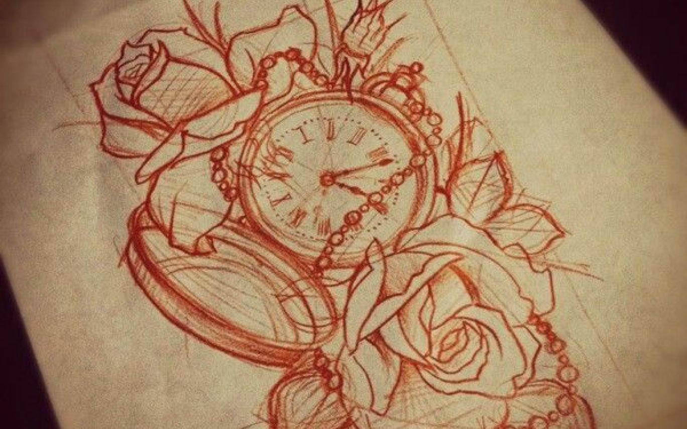 1368x855 Best Clock Images Tattoo Ideas, Draw And Hourglass Gardening - Hourglass Clock Drawing