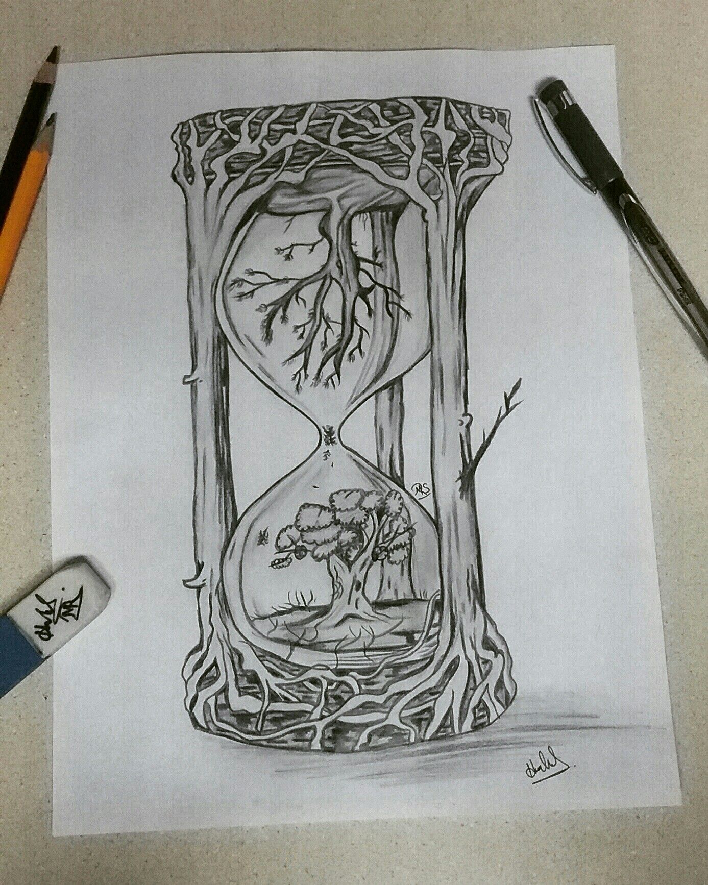 Hourglass Drawing at Explore collection of