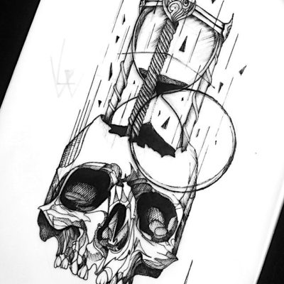 Hourglass Drawing at PaintingValley.com | Explore collection of ...