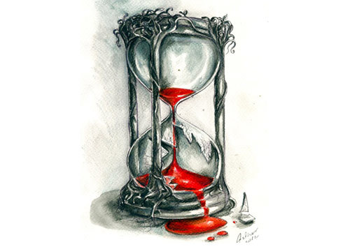 Hourglass Tattoo Drawing