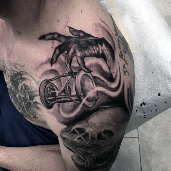 600x600 Hourglass Tattoo Designs For Men - Hourglass Tattoo Drawing