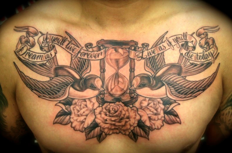 790x523 Hourglass Tattoo Photos, Designs, And Explanations - Hourglass Tattoo Drawing