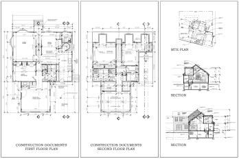 348x232 Residential Additions Renovations New Construction - House Construction Drawing
