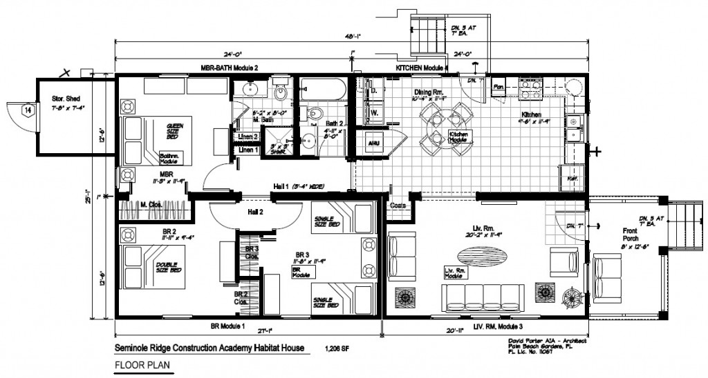 1024x548 Drawing Construction House For Free Download - House Construction Drawing