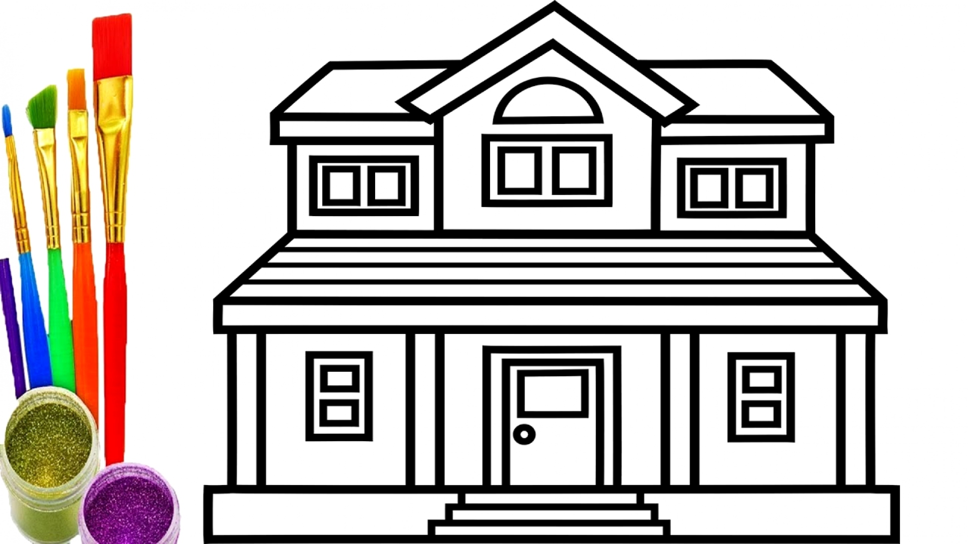 How To Draw A Mansion For Kids Mansion Drawing For Kids