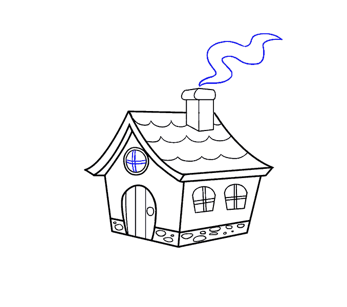 678x600 How To Draw A Cartoon House In A Few Easy Steps Easy Drawing Guides - House Drawing