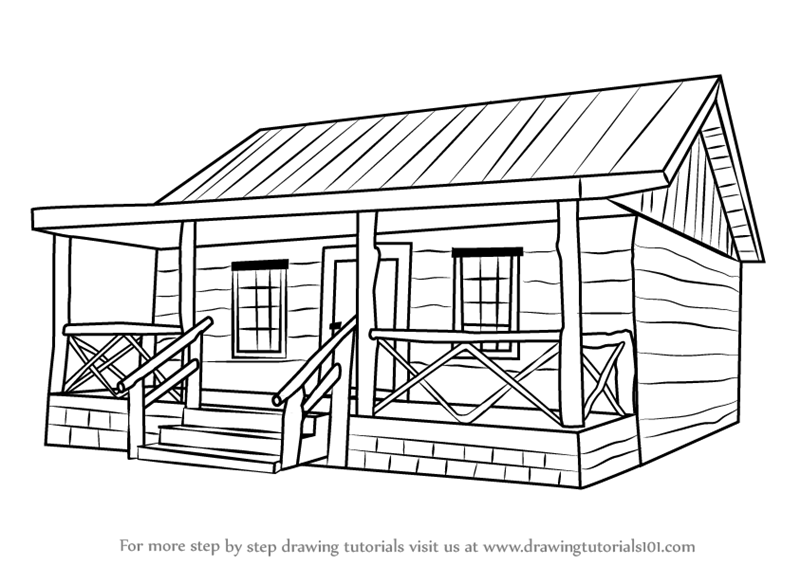 800x565 Wooden House Drawing Modern Minimalist Home Design - House Drawing Black And White