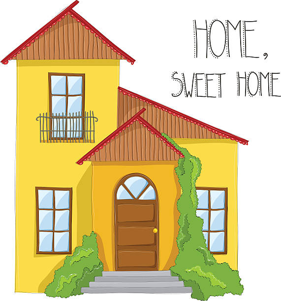 571x612 Building Drawing Clipart Great Free Clipart, Silhouette - House Drawing Clipart