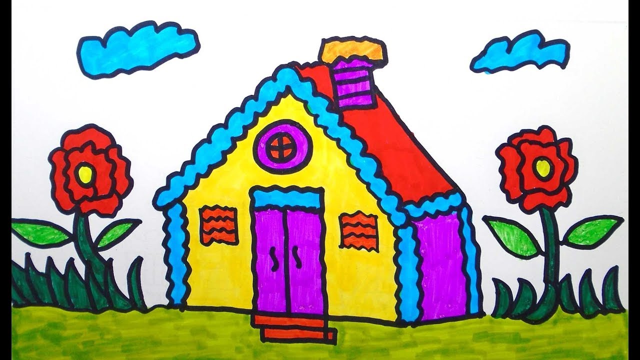 Featured image of post Painting Beautiful House Drawing With Colour