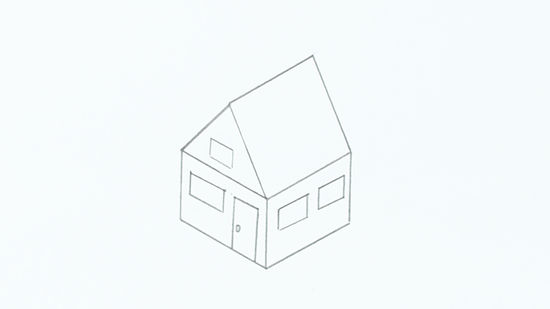 550x309 How To Draw A House Steps - House Drawing Drawing