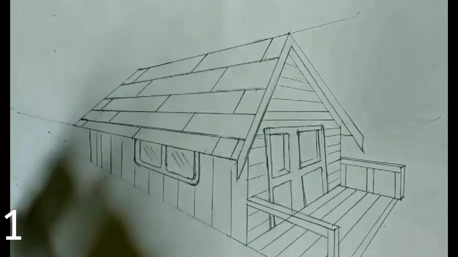 1600x899 How To Draw Wooden Texture On House - House Drawing Drawing