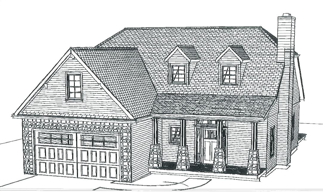 1084x645 simple house drawing drawing house simple house drawing software - House Drawing Easy