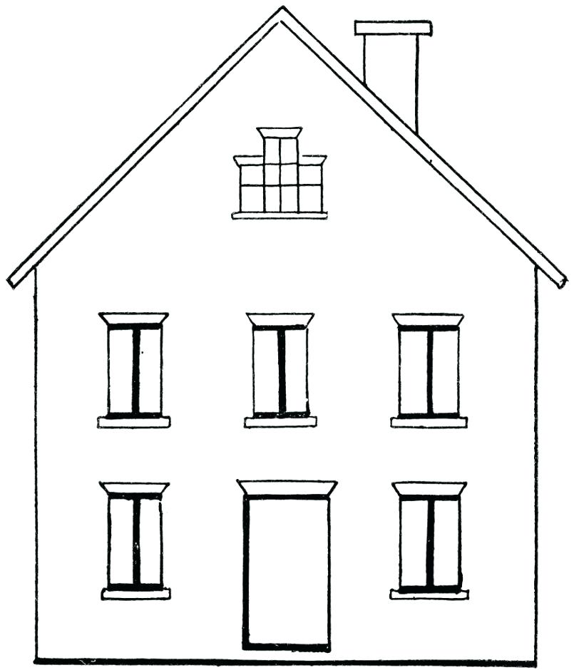 805x940 Dream House Drawing - House Drawing Easy