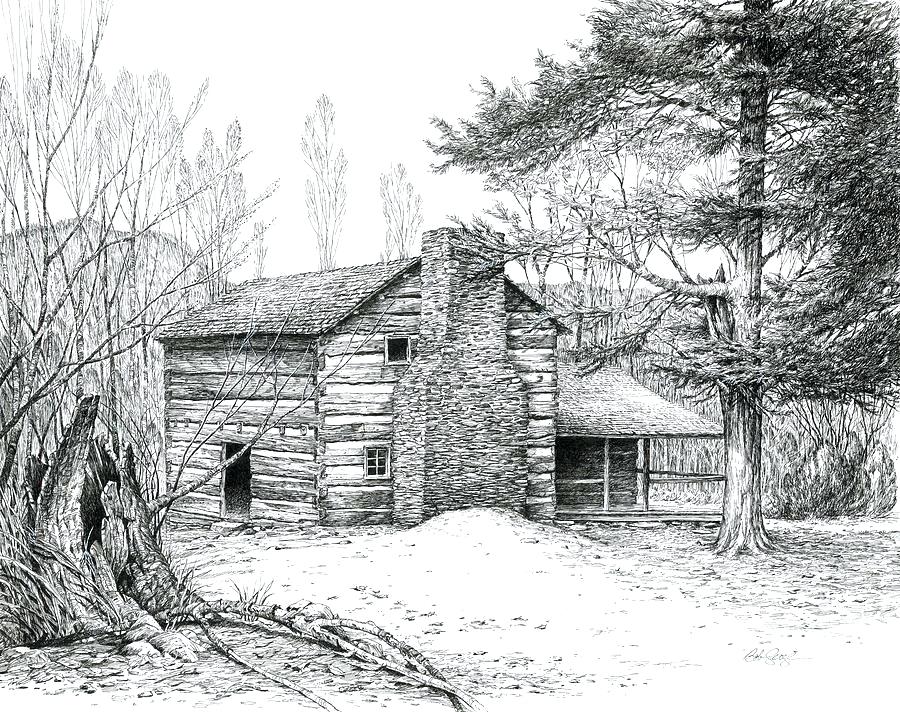 900x712 Landscape Drawing Ideas Houses For Beginners Winstonclose - House Drawing Ideas