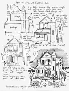 235x307 best haunted house drawing images in haunted house - House Drawing Ideas