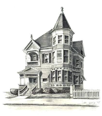 422x478 victorian house drawing house victorian house line drawing - House Drawing Ideas