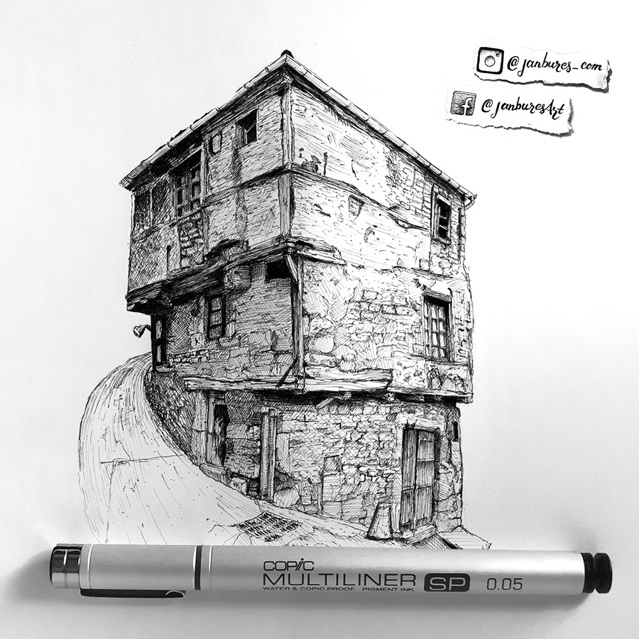 900x900 Jan Bures Photography Drawings - House Drawing Images