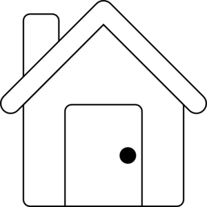 300x300 House Outline Clip Art - House Drawing Outline