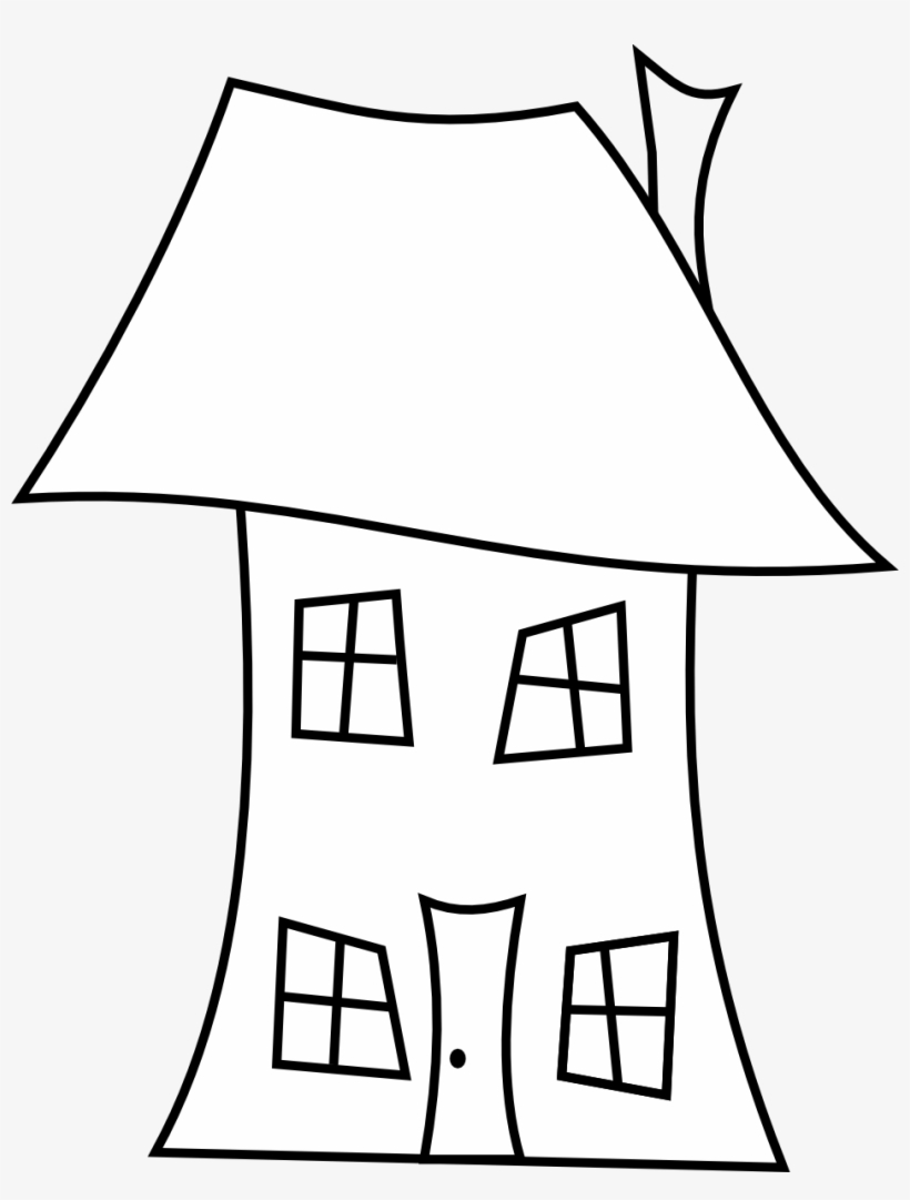 820x1081 Empty House Template Florida Outline Clipart - House Drawing Outline