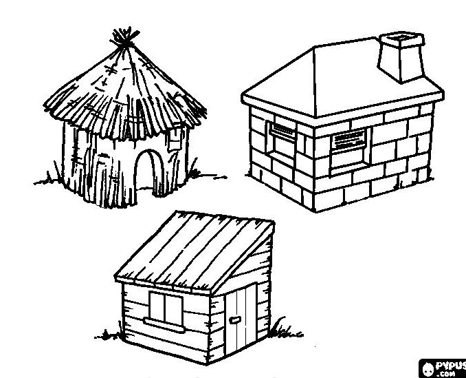 678x549 House Template To Color House Drawing Template - House Drawing Template