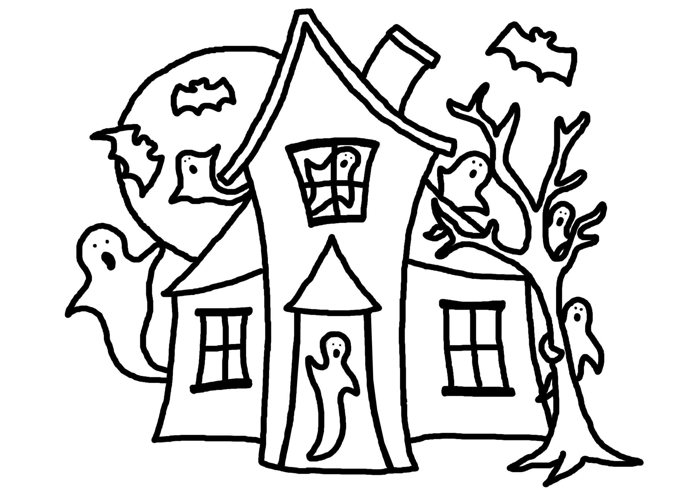2339x1654 loud house coloring pages unique house for kids drawing - House For Kids Drawing