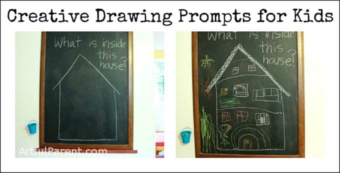 680x347 Creative Drawing Ideas For Kids Drawing Prompts - House For Kids Drawing