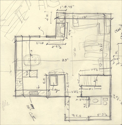 390x400 how to draw an interior outline in google sketchup - House Interior Drawing