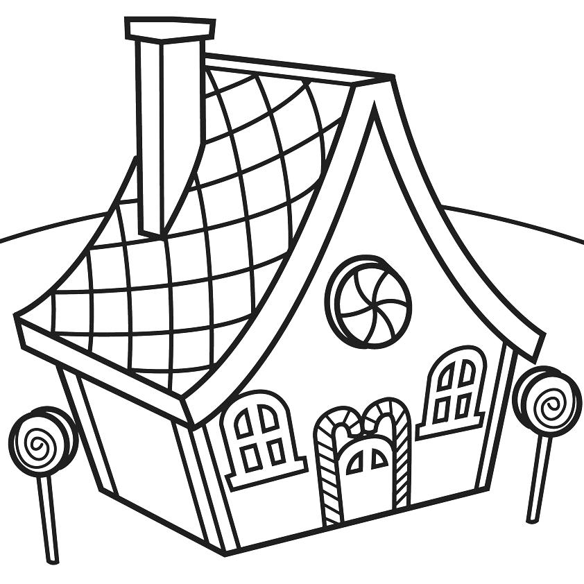 842x842 Free Cartoon Houses Images Download Clip Art On White House - House Line Drawing Clip Art