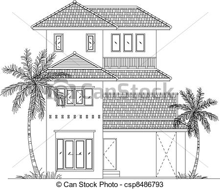 450x388 House Line Drawing Clip Art Clip Art Magic - House Line Drawing Clip Art