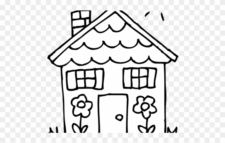 880x561 White House Clipart House Number - House Line Drawing Clip Art