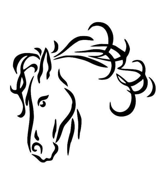 570x659 Horse Head Clipart Horse Line Drawings Clip Art Horse Head Line - House Line Drawing Clip Art