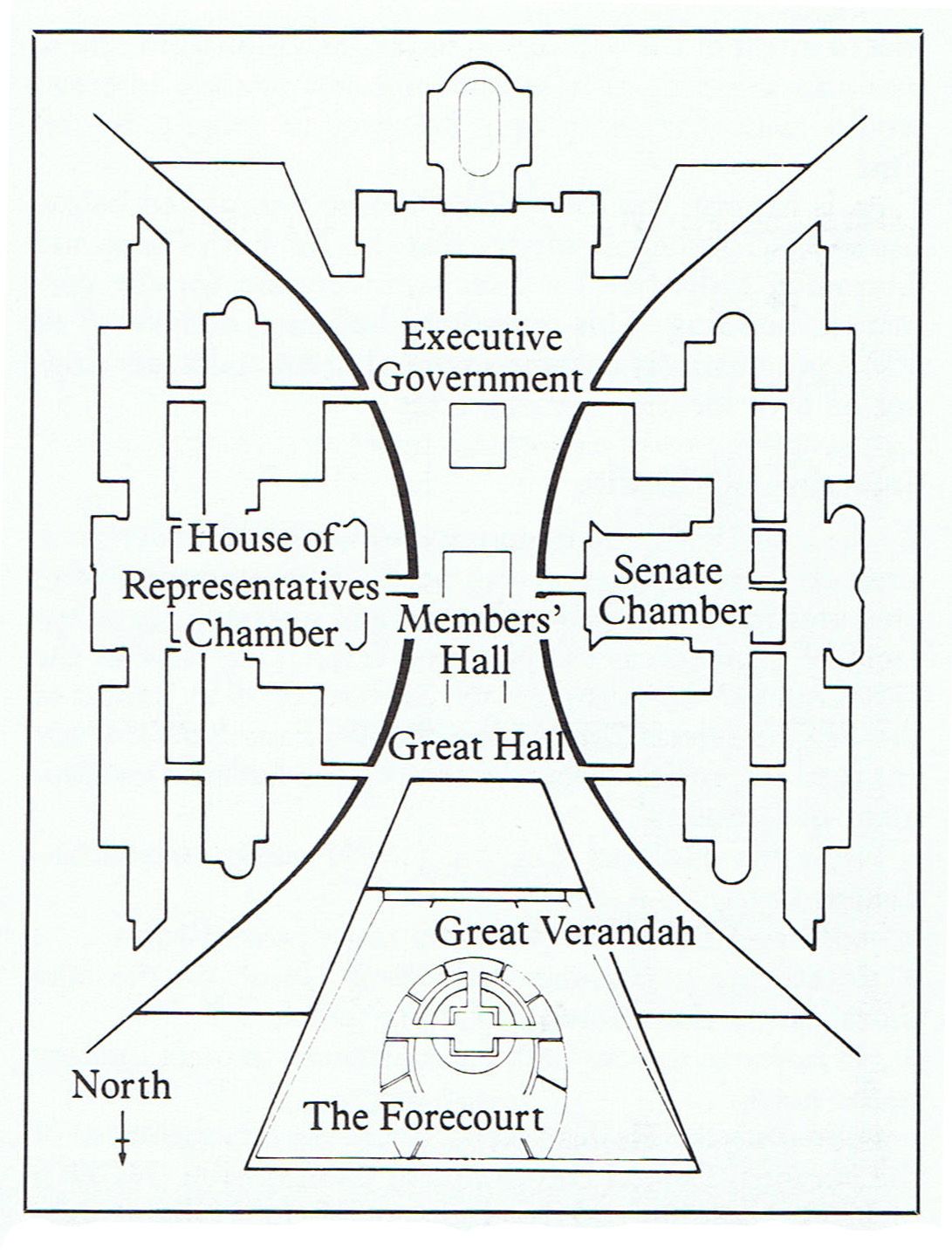 1091x1438 Parliament House Canberra Main Planning Areas Of The Building - House Of Representatives Building Drawing