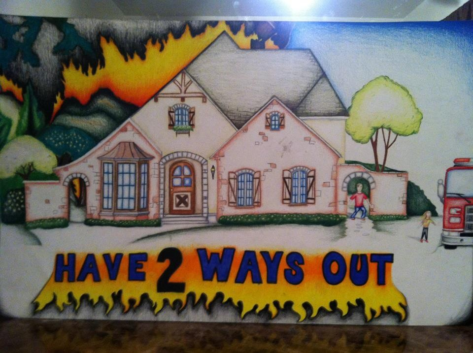 960x717 Drawn House Fire Drawing - House On Fire Drawing